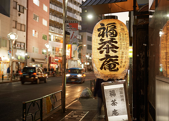 提灯と外風景